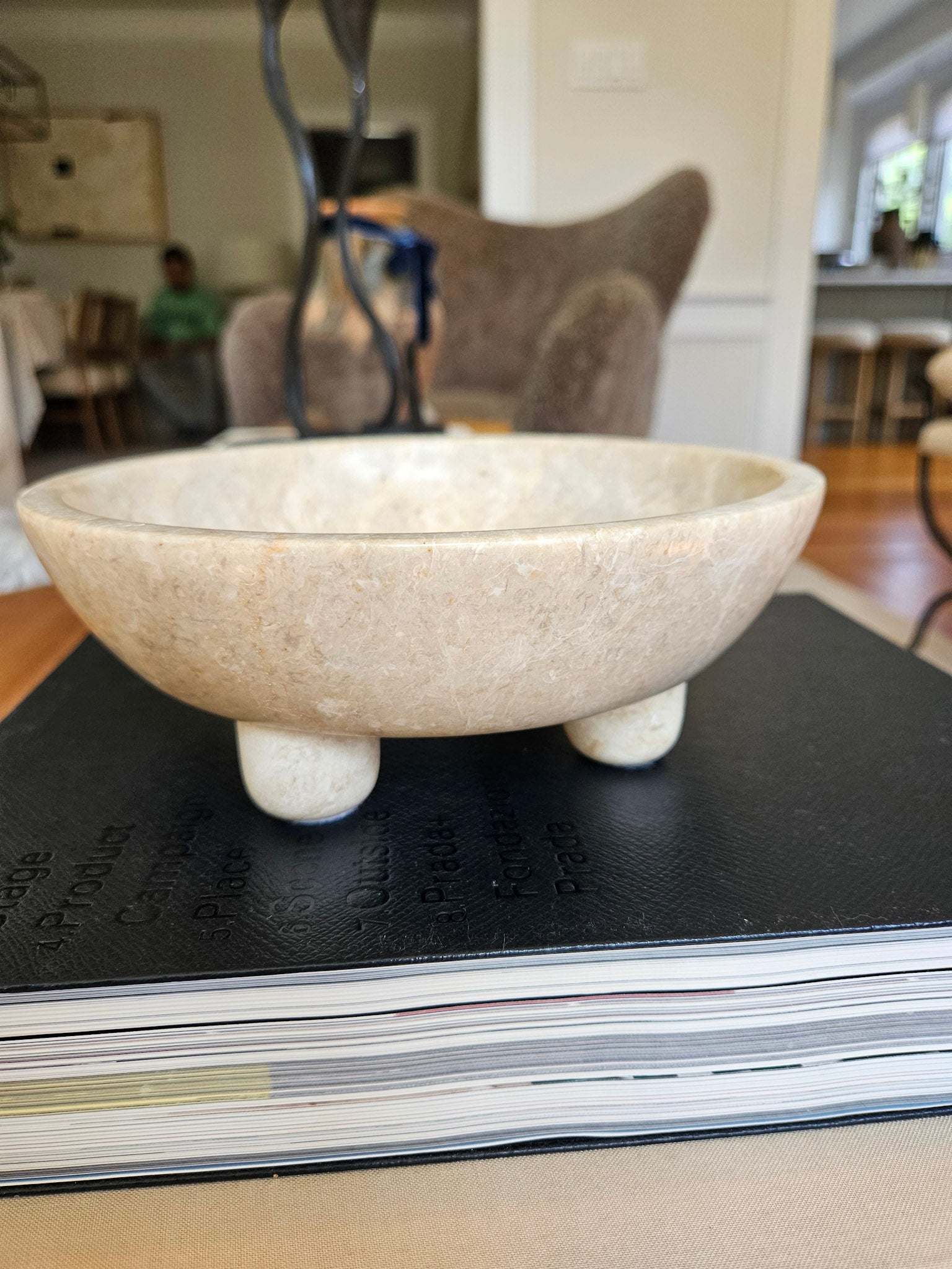 Ball Feet Sculptural Bowl Marble