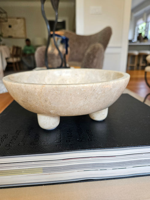 Ball Feet Sculptural Bowl Marble