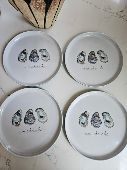 Aw Shucks Oyster Plate (Set of 4)
