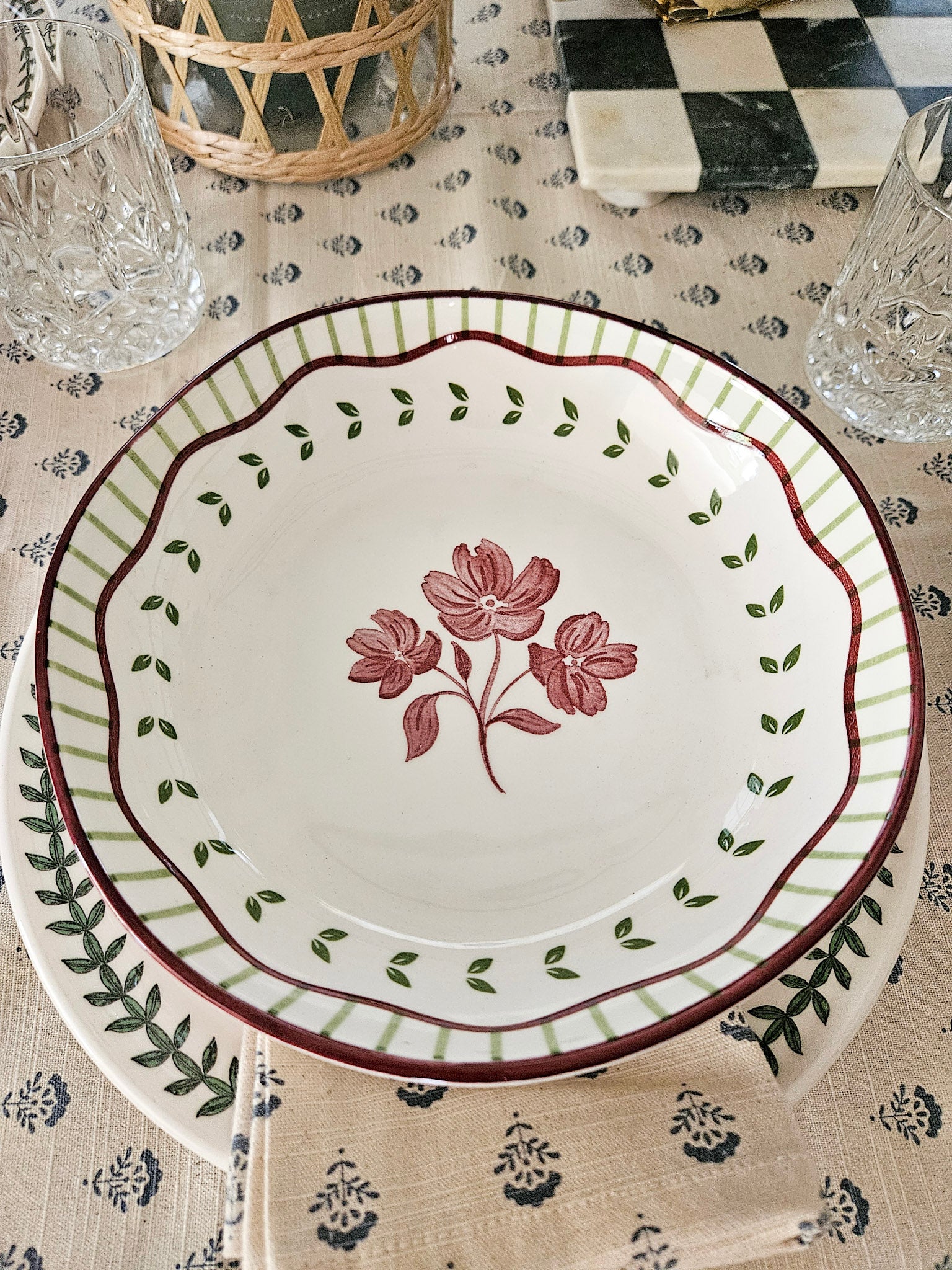 Hand-Painted Ceramic Bowl