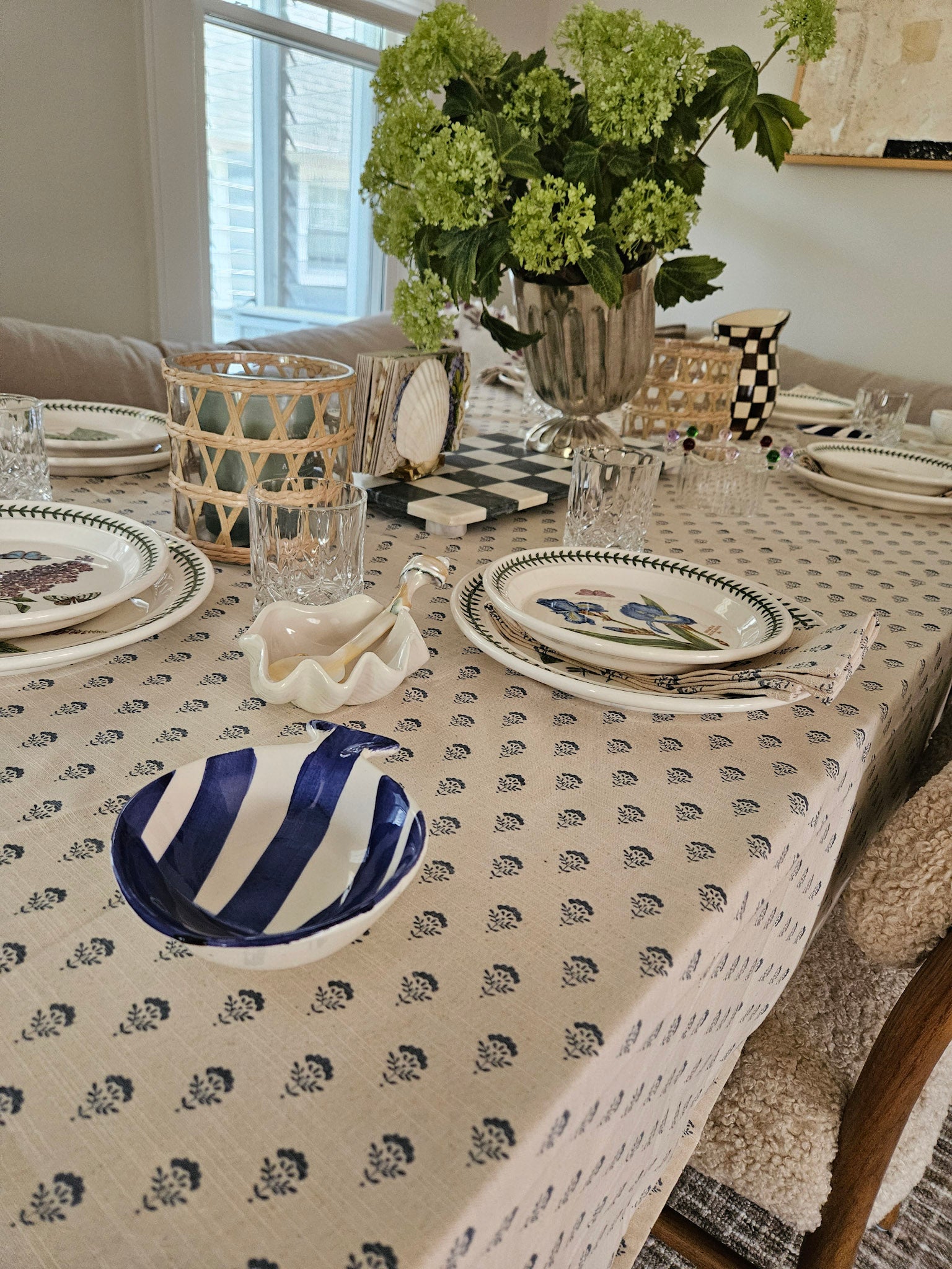 Block Print Cotton Tablecloth