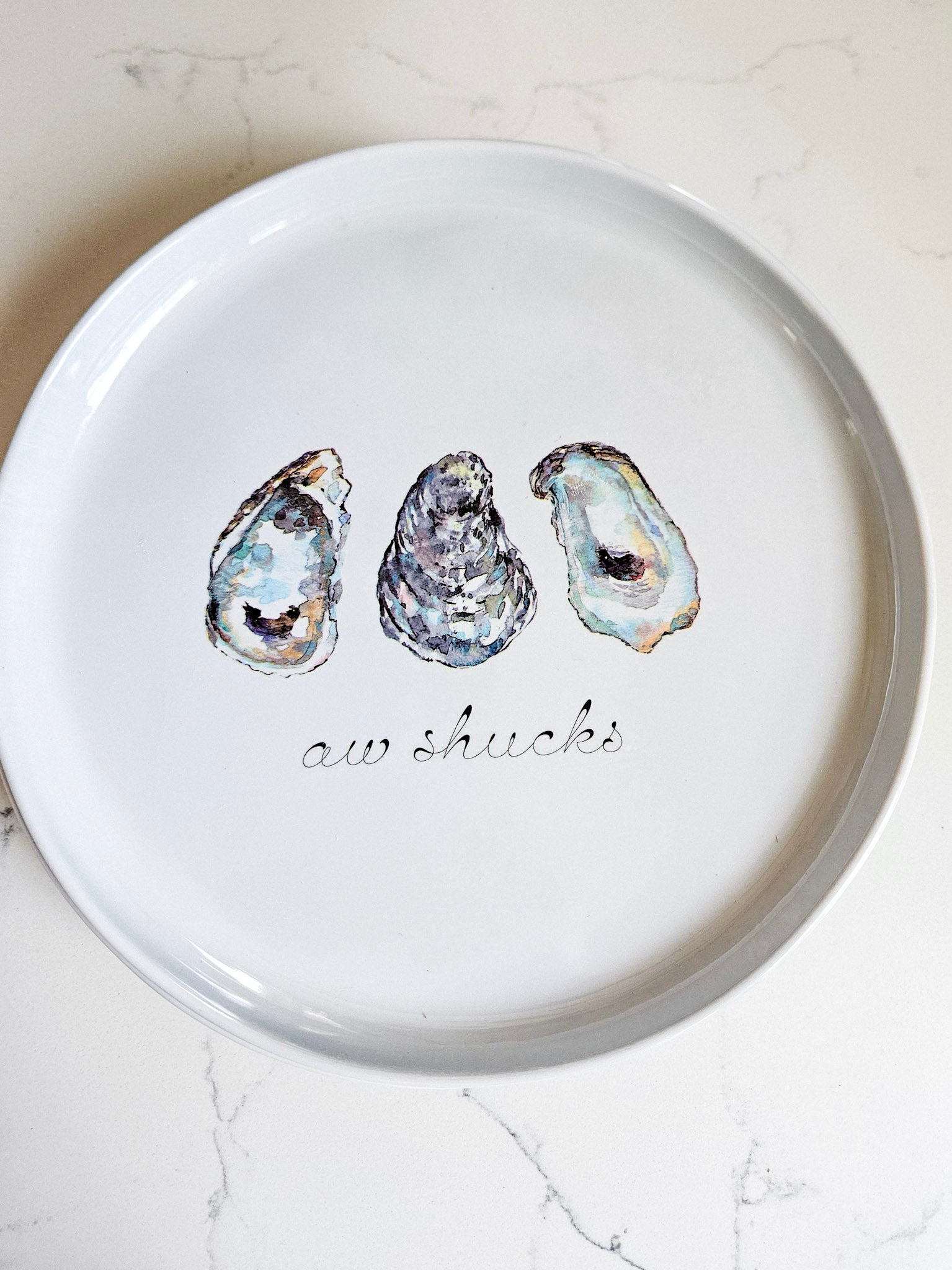 Aw Shucks Oyster Plate (Set of 4)
