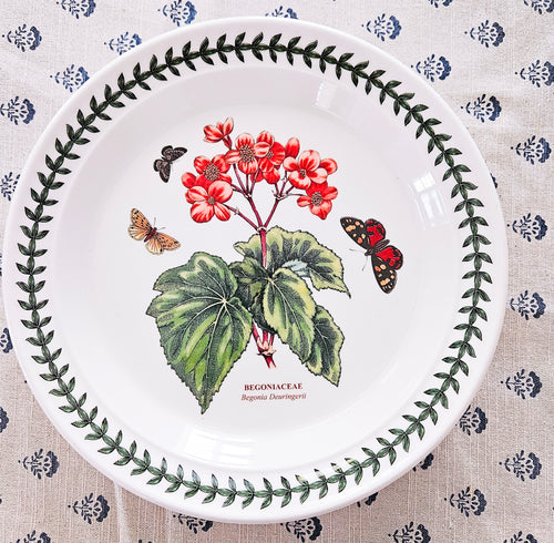 Begonia Botanical Salad Plate