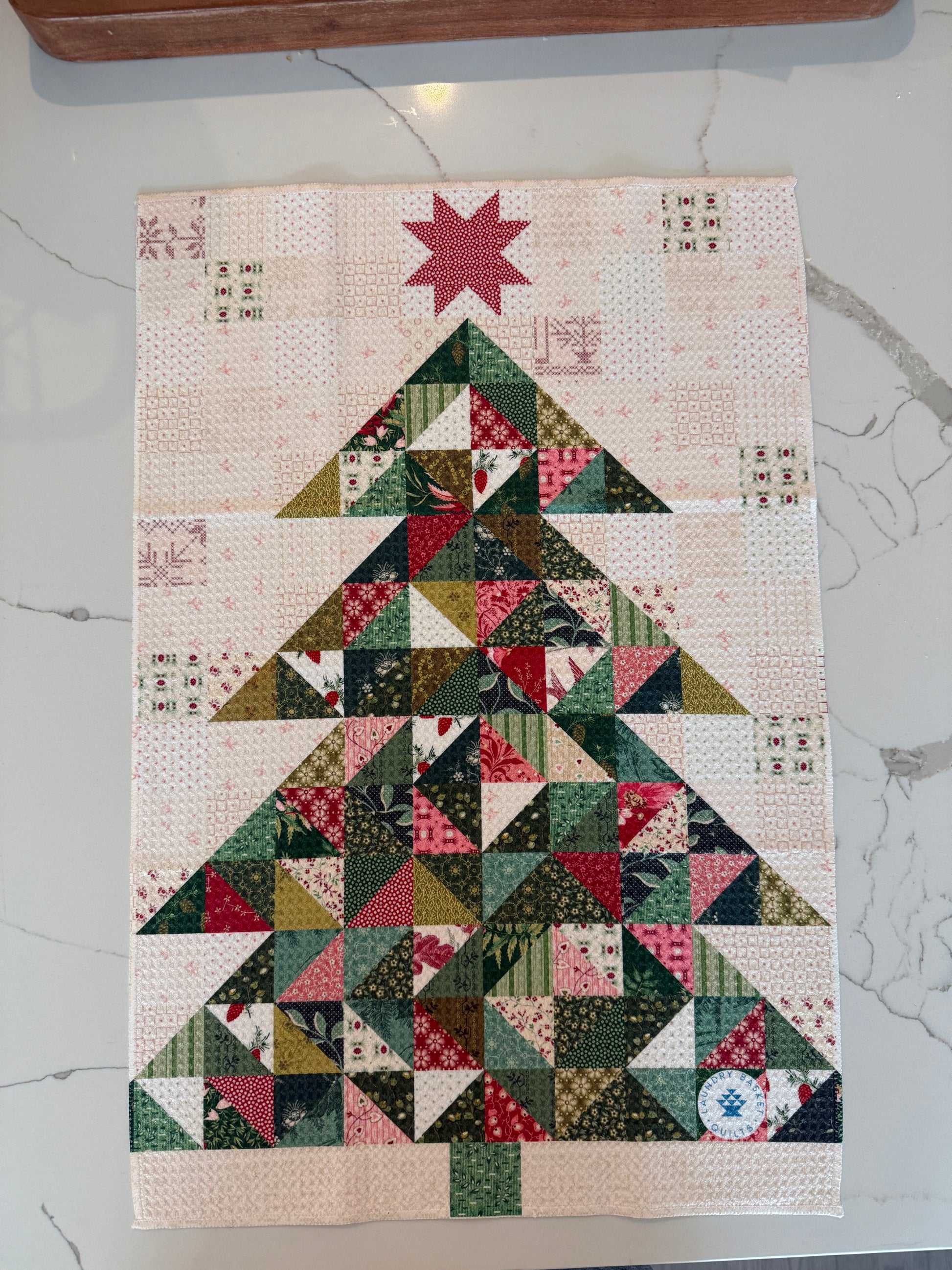 Christmas Tree Print Kitchen Towl