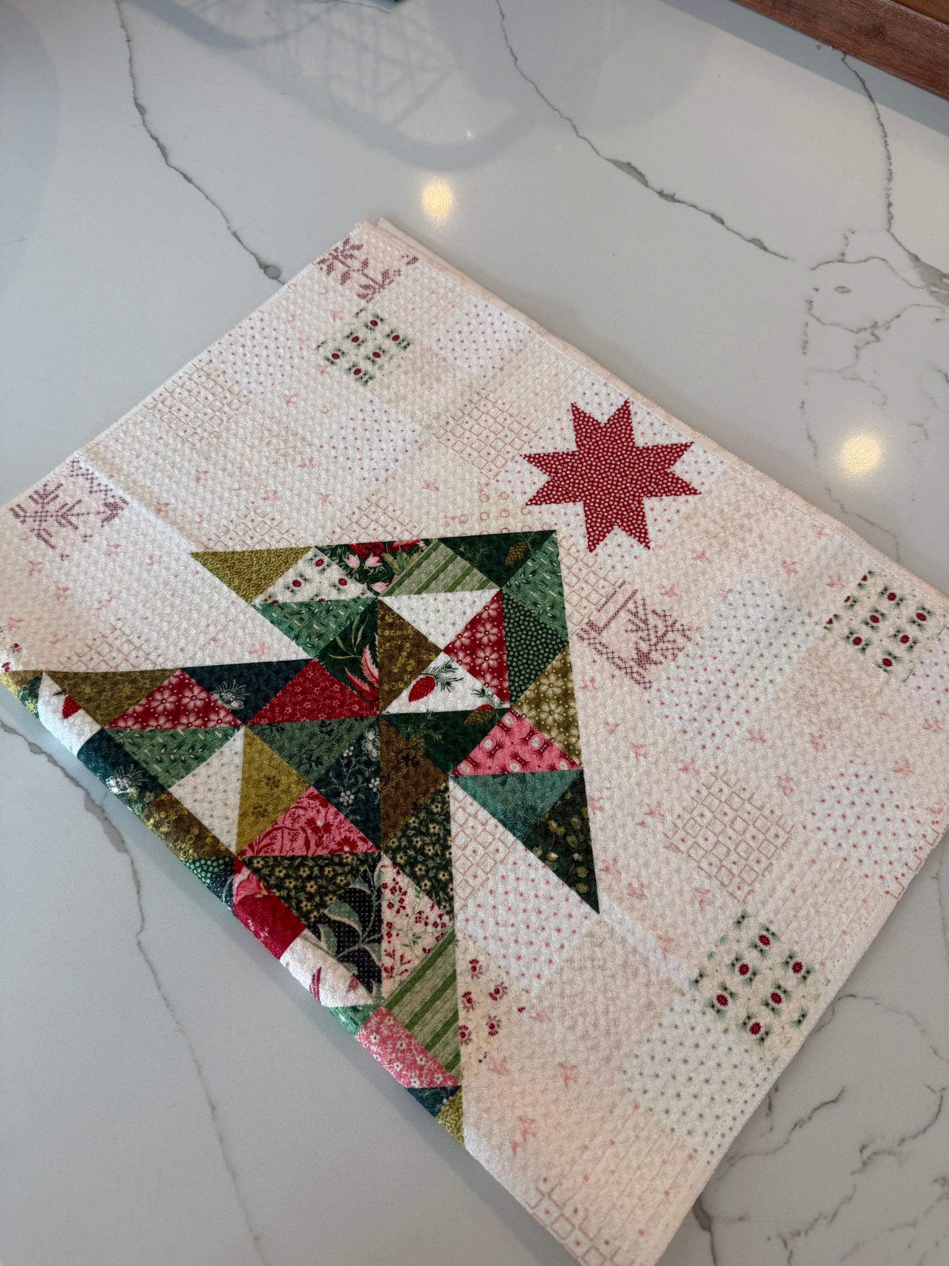 Christmas Tree Print Kitchen Towl