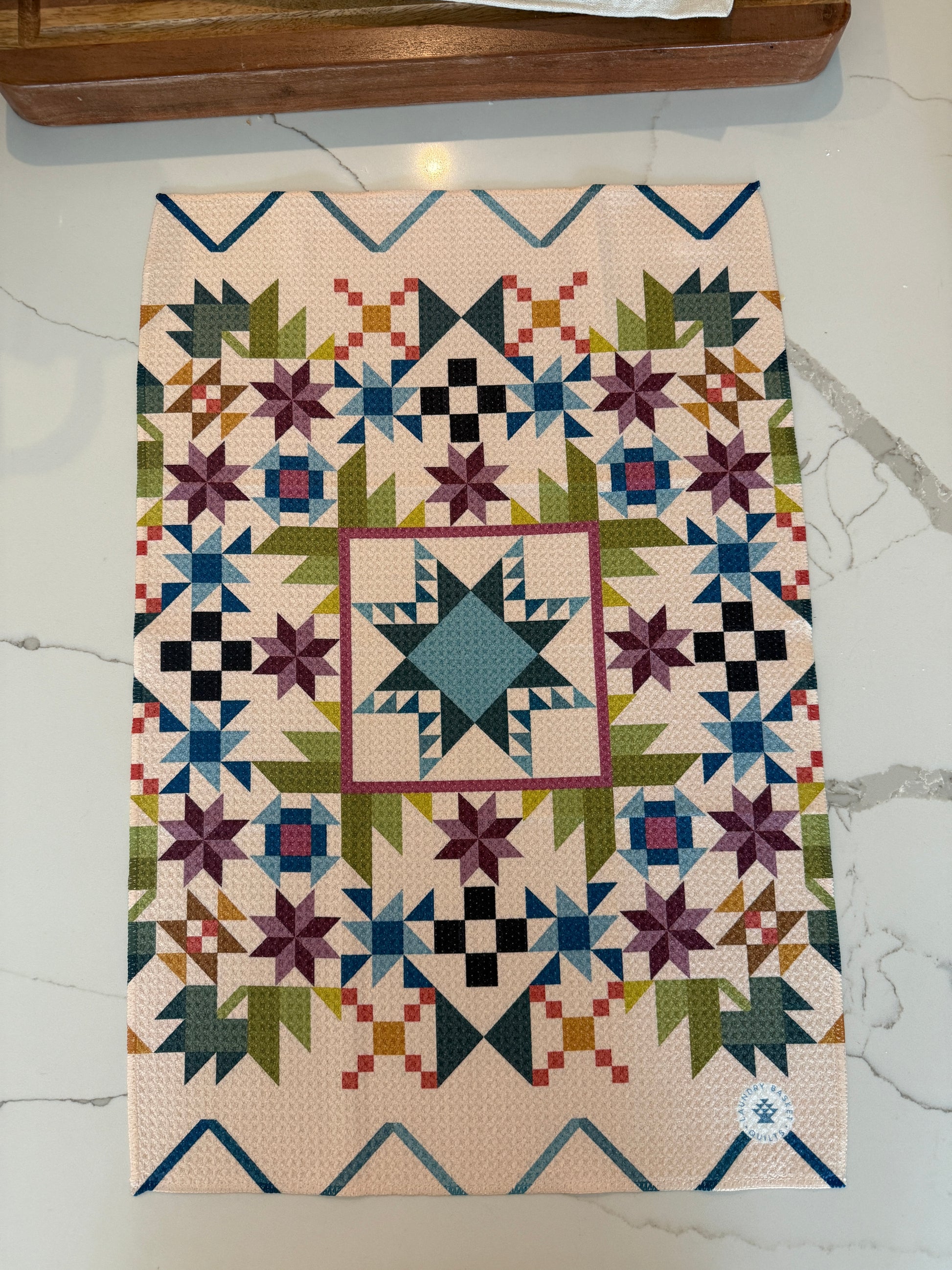 Microfiber Waffle Weave Quilt Design Towel