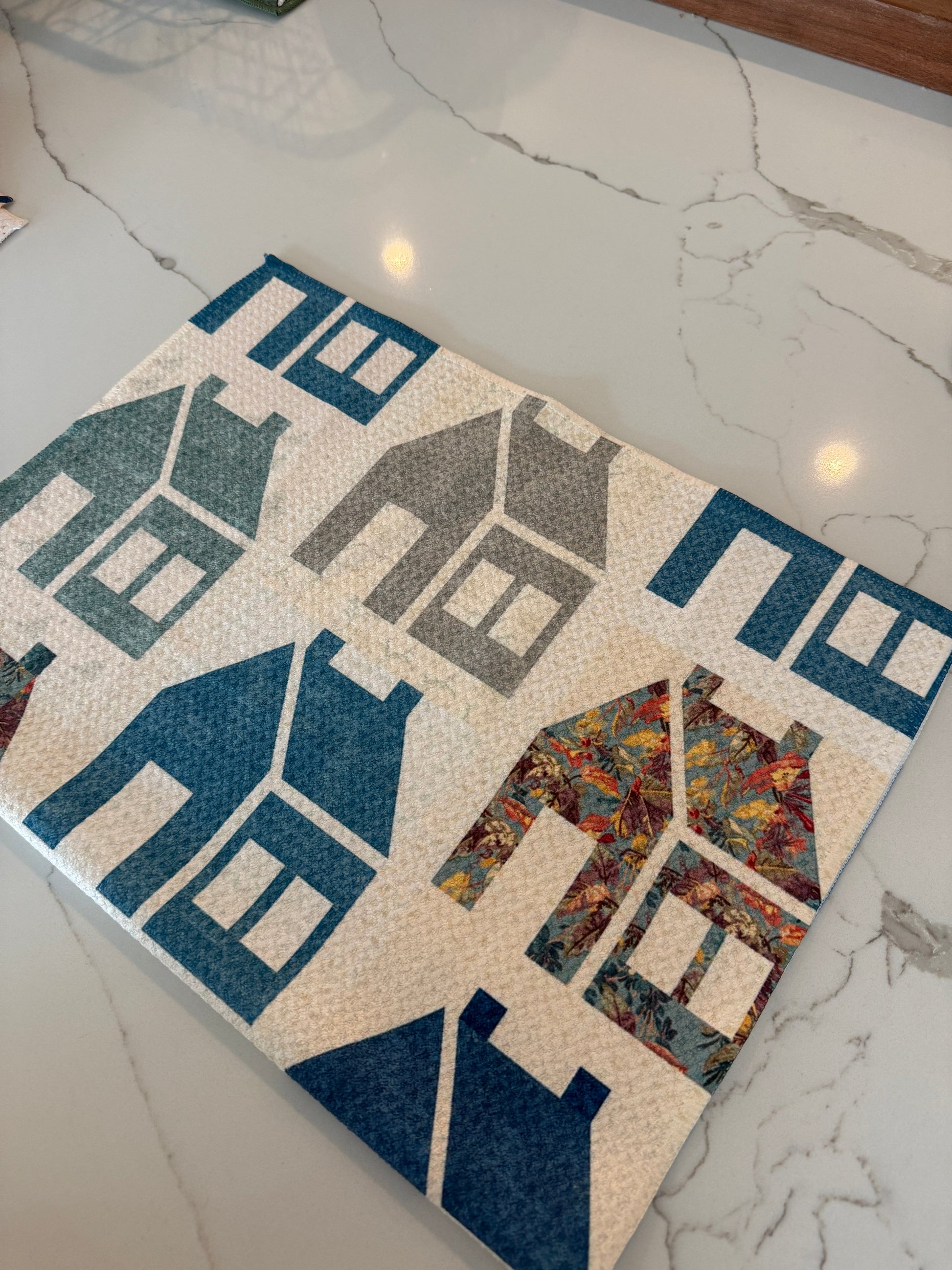 Tea House Print Kitchen Towl