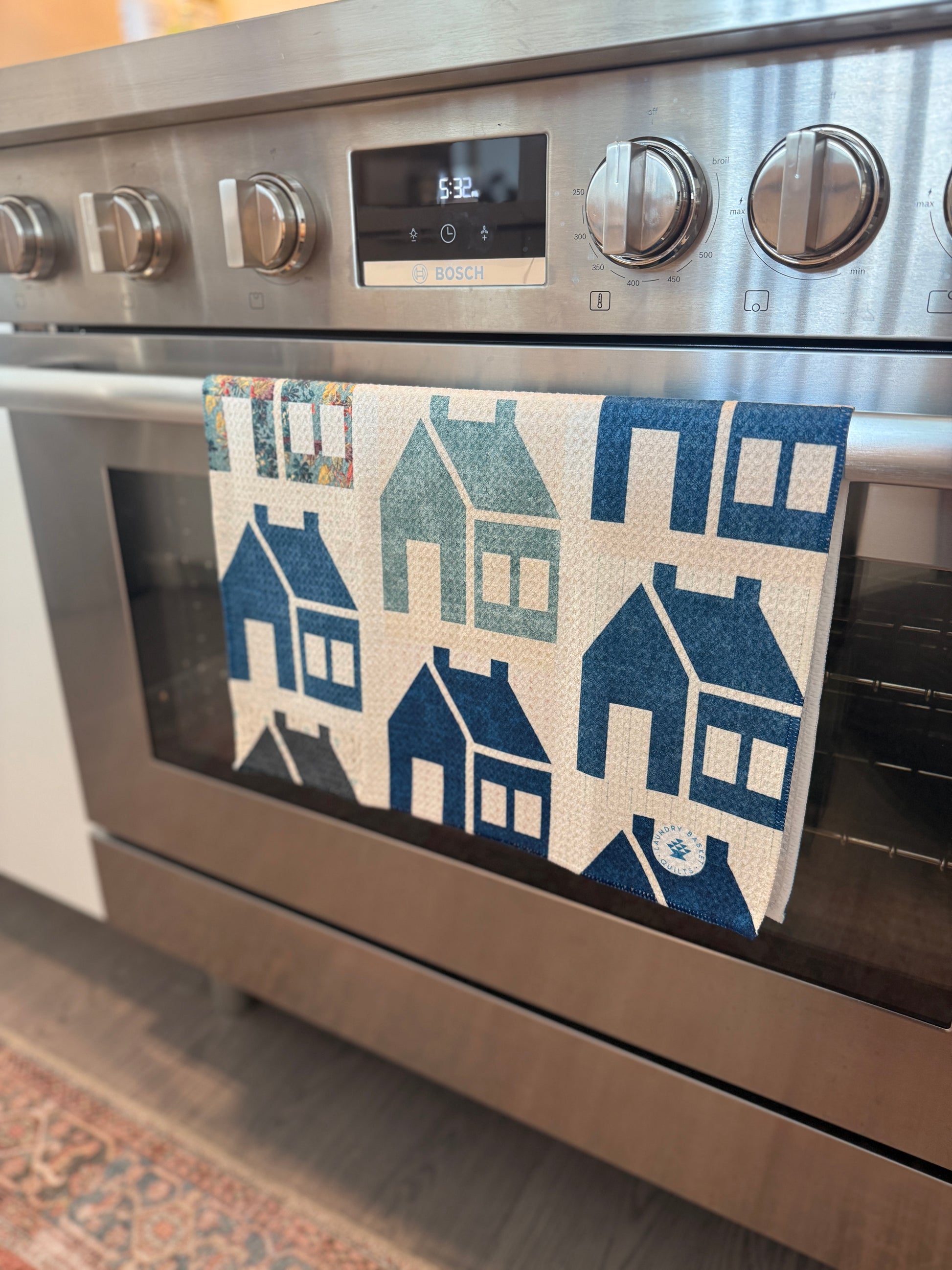 Tea House Print Kitchen Towl