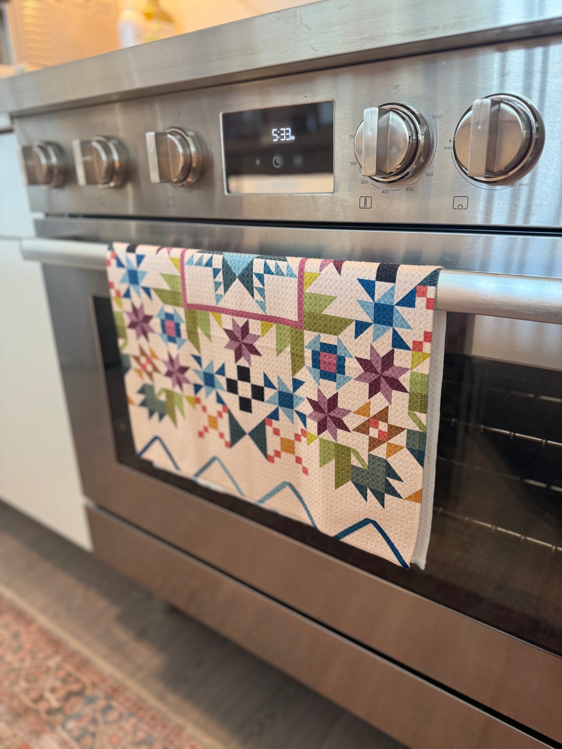 Microfiber Waffle Weave Quilt Design Towel