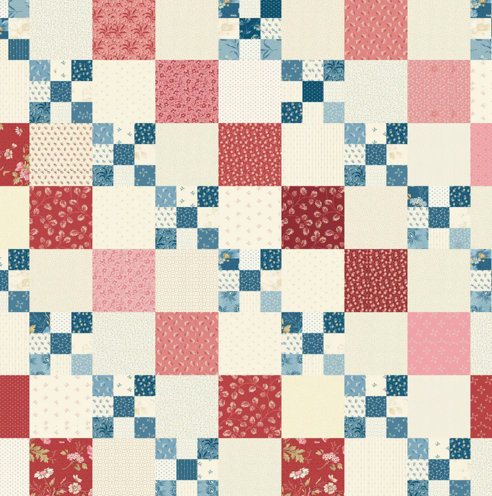 Geometric Quilt Print Kitchen Towel