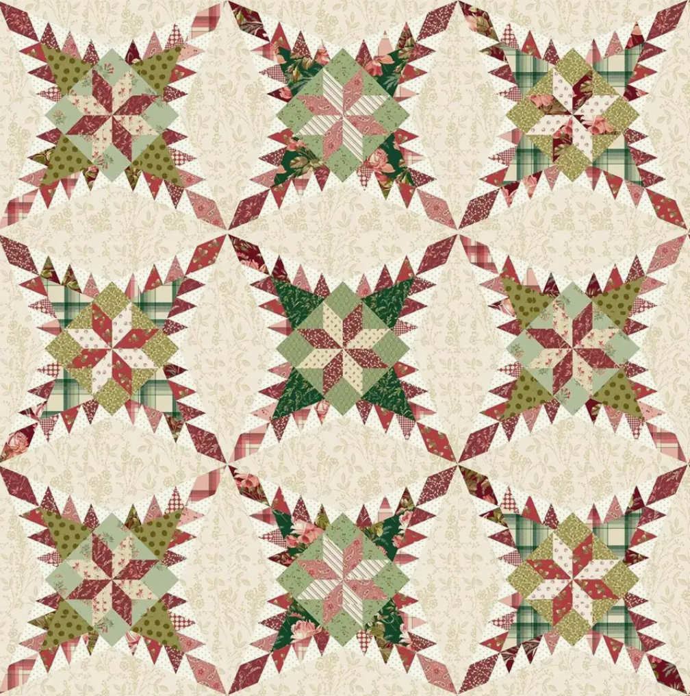 Geometric Quilt Print Kitchen Towl